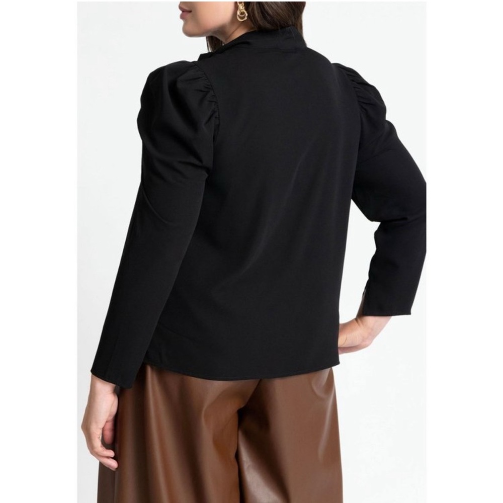ELOQUII Drape Front‎ Blouse - Picture 2 of 7
